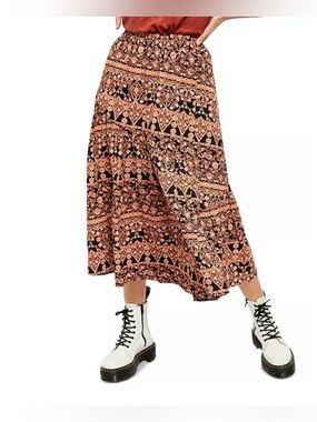 Free People All About the Tiers Skirt w/ Pockets - size S
